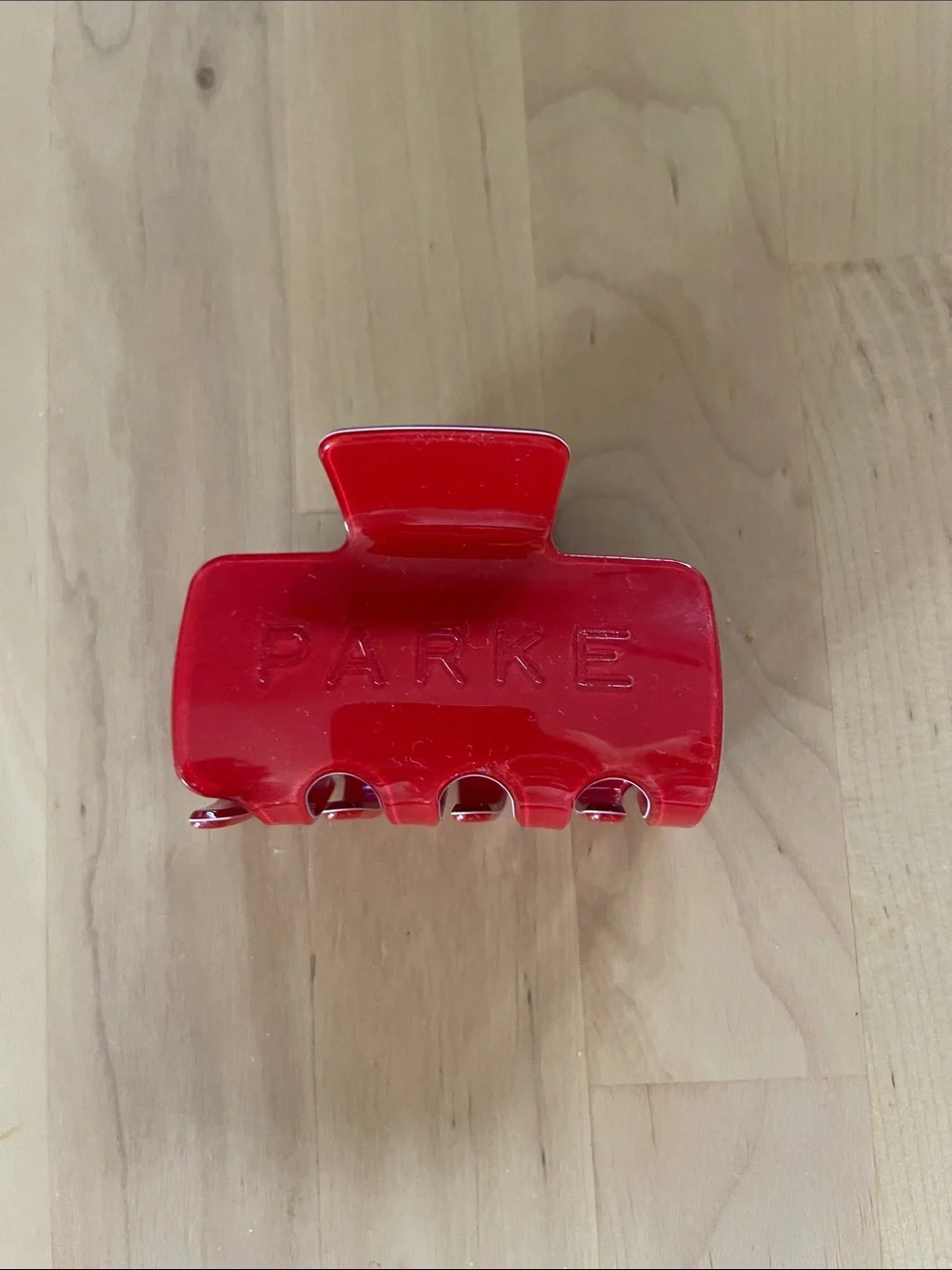 Red Parke hair clip